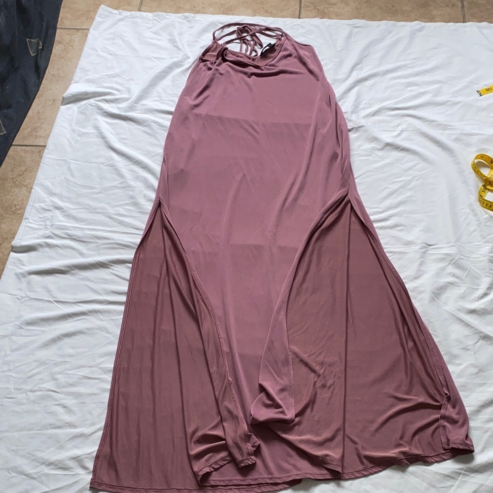 Lulu's Dusty Rose Maxi Dress